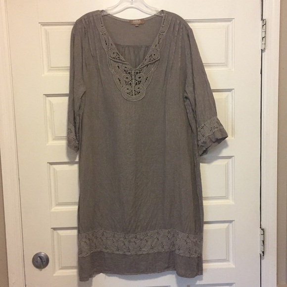 carla conti linen dress